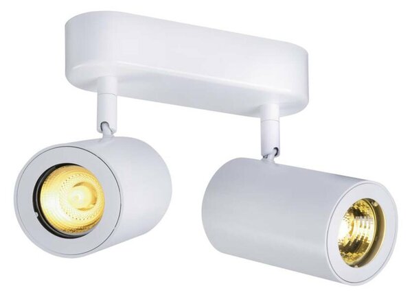 BIG WHITE SLV ENOLA_B, nástěnné a stropní svítidlo, bodové svítidlo, dvě žárovky, QPAR51, bílé, max. 100 W 152021