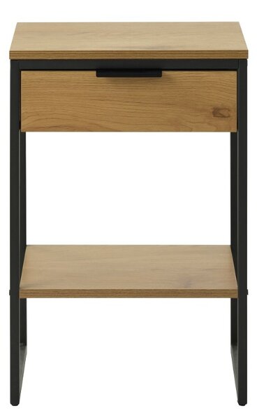 Designový odkládací stolek Valenzuela 40 cm vzor dub