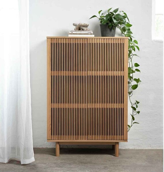 Designová skříňka Calloway 140 cm přírodní dub