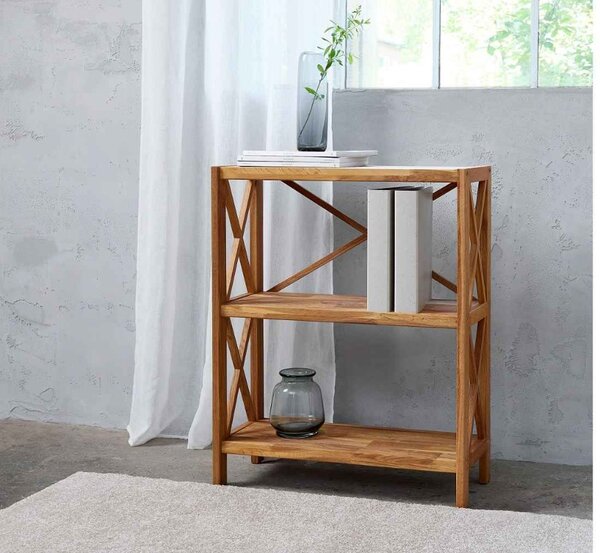 Designový regál Walworth 87 cm přírodní dub