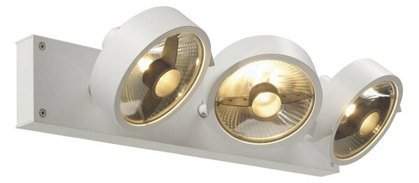 BIG WHITE SLV KALU, nástěnné a stropní svítidlo, tři žárovky, QPAR111, kulaté, bílé matné, max. 225 W 147321