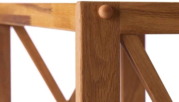 Designový regál Walworth 87 cm přírodní dub