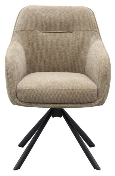 Designová otočná židle Sanjaya taupe
