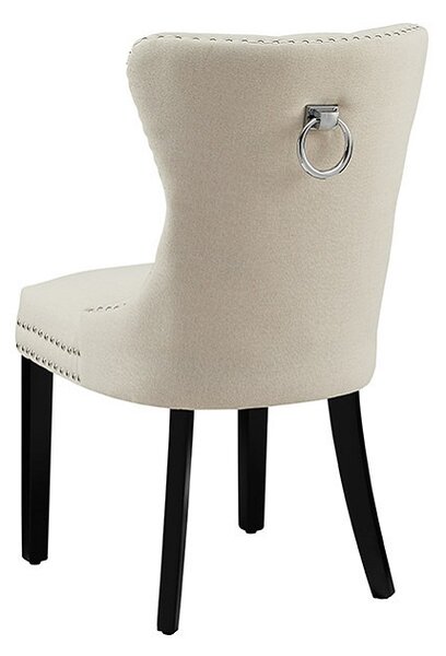 Designová židle Queen II len béžová