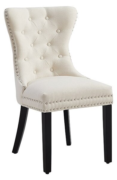 Designová židle Queen II len béžová