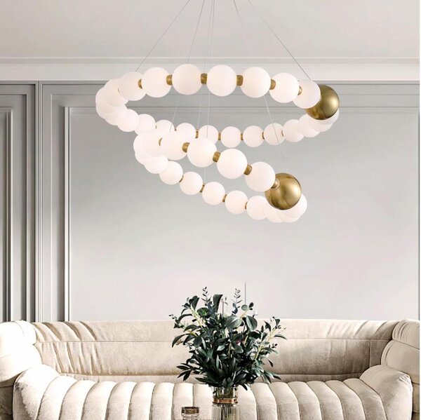 LED Lustr na lanku TREA LED/40W/230V 3000K