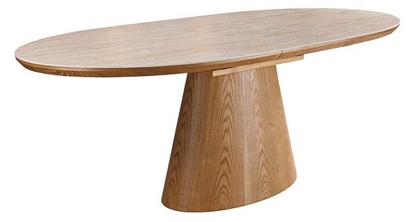 Oválný rozkládací jídelní stůl Parthenia 160-200 cm dub