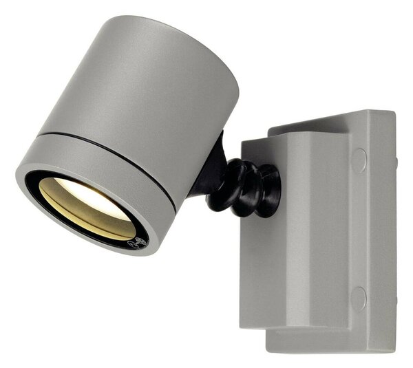 BIG WHITE SLV MYRA WALL, venkovní nástěnné a stropní svítidlo, jedna žárovka, QPAR51, IP55, stříbrošedé, max. 50 W 233104