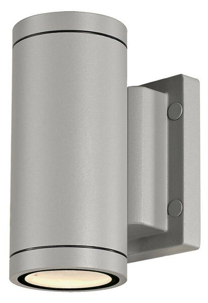 BIG WHITE SLV MYRA, venkovní nástěnné svítidlo, QPAR51, IP55, up/down, stříbrošedé, max. 70 W 233114