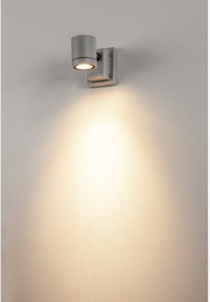 BIG WHITE SLV MYRA WALL, venkovní nástěnné a stropní svítidlo, jedna žárovka, QPAR51, IP55, stříbrošedé, max. 50 W 233104