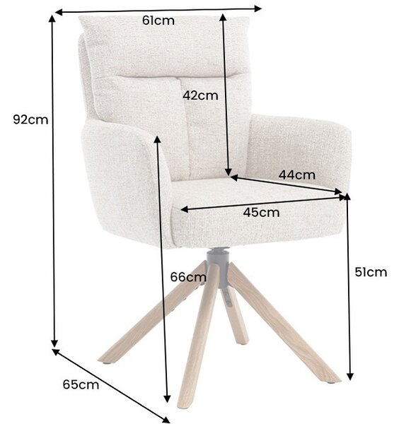 Designová otočná židle Maddison zelená / dub