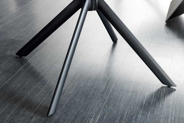 Designová otočná židle Vallerina taupe kůže