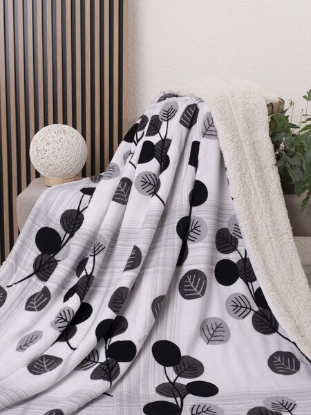 MK Lůžkoviny Beránková deka mikroplyš 150 × 200 cm – Hasana šedé