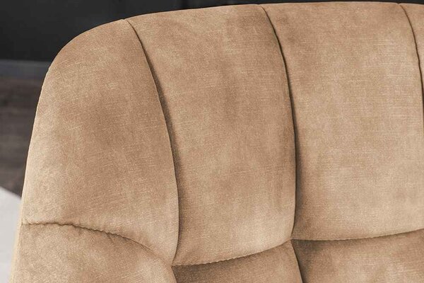 Designová otočná židle Vallerina šedo-hnědý samet
