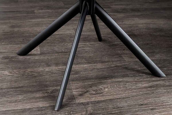 Designová otočná židle Vallerina šedo-hnědý samet