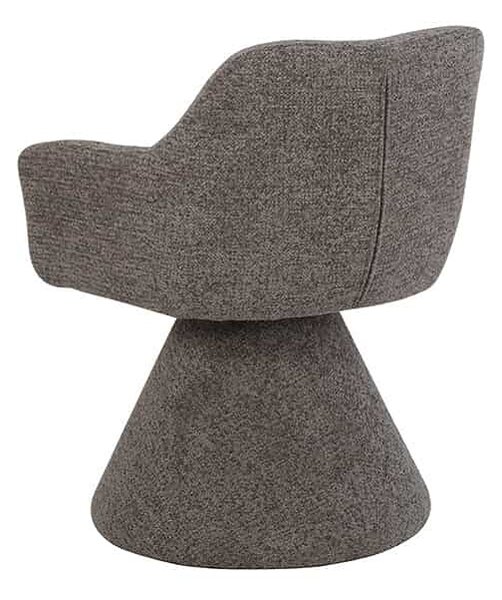 Designová otočná židle Deimena hnědá