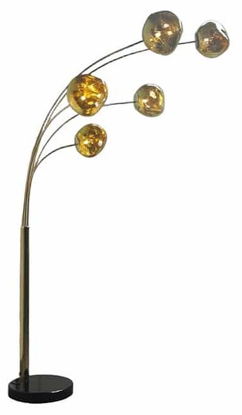 Designová stojanová lampa Hanzila 200 cm zlatá