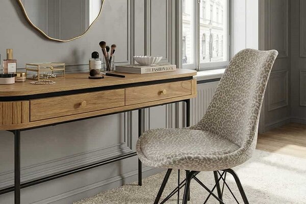 Designová židle Sweden béžová / šedá