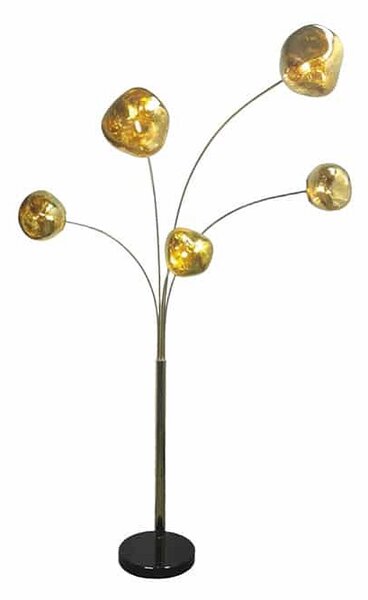 Designová stojanová lampa Hanzila 200 cm zlatá