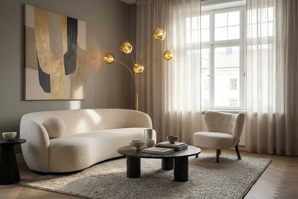 Designová stojanová lampa Hanzila 200 cm zlatá