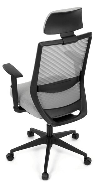 Ergonomická kancelářská židle AURELIE - šedá síťovina