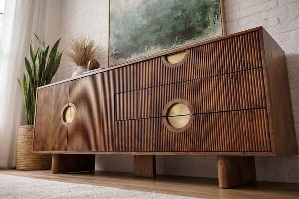 Designová komoda Opaline 177 cm hnědé mango