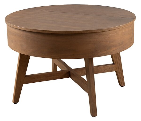 Designový konferenční stolek Rajnish 70 cm hnědé mango