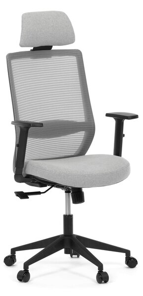 Ergonomická kancelářská židle AURELIE - šedá síťovina
