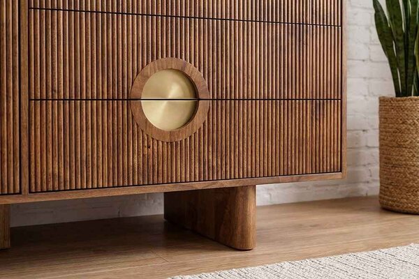 Designová komoda Opaline 177 cm hnědé mango