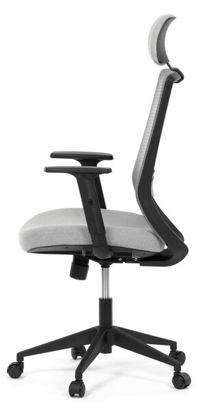 Ergonomická kancelářská židle AURELIE - šedá síťovina