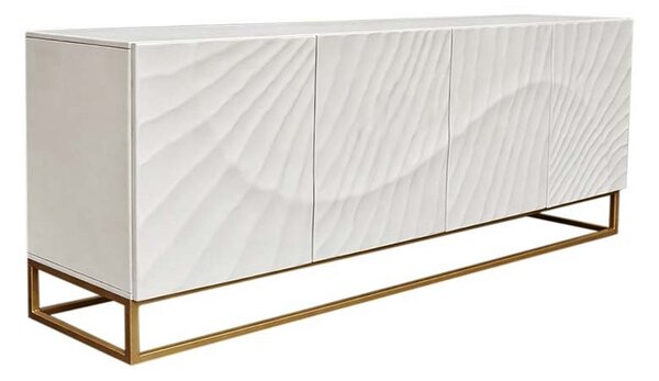 Designová komoda Shayla 177 cm bílé mango
