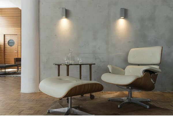 BIG WHITE SLV THEO WALL, venkovní nástěnné svítidlo, QPAR51, hranaté, stříbrošedé, max. 35 W 229524