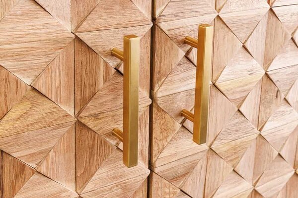 Designová barová skříňka Winebar 122 cm borovice