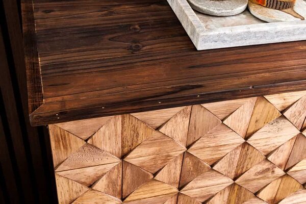 Designová barová skříňka Winebar 90 cm borovice