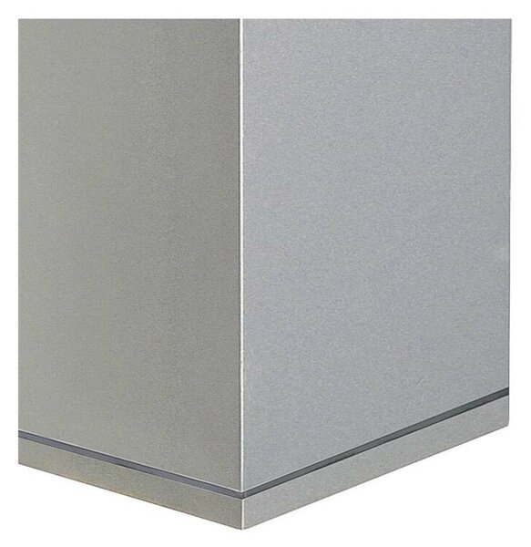 BIG WHITE SLV THEO, venkovní nástěnné svítidlo, QPAR51, IP44, hranaté, up/down, stříbrošedé, max. 70 W 229532