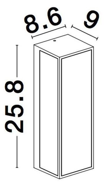 NV 9197701 Venkovní nástěnné svítidlo SORREN antracitový hliník a čiré sklo E27 1x12W 220-240V bez žárovky IP65 - NOVA LUCE