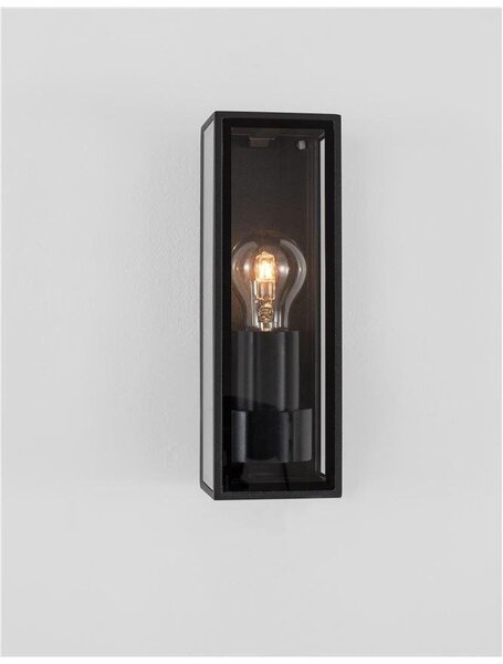 NV 9197701 Venkovní nástěnné svítidlo SORREN antracitový hliník a čiré sklo E27 1x12W 220-240V bez žárovky IP65 - NOVA LUCE