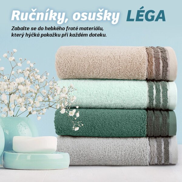 BELLATEX Froté ručník a osuška kolekce Léga Šedá 50x100 cm
