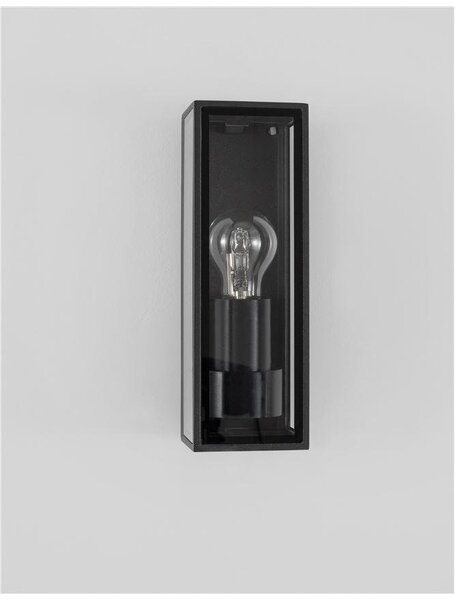NV 9197701 Venkovní nástěnné svítidlo SORREN antracitový hliník a čiré sklo E27 1x12W 220-240V bez žárovky IP65 - NOVA LUCE