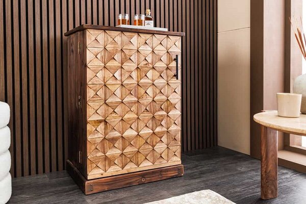 Designová barová skříňka Winebar 90 cm borovice