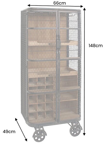 Designová barová skříňka Quetzal 148 cm borovice