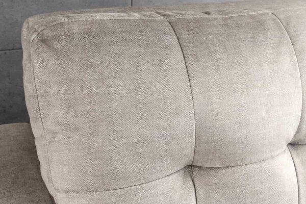 Designová rozkládací pohovka Zaragoza 142 cm béžový samet