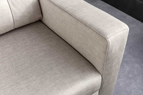 Designová rozkládací pohovka Zaragoza 142 cm béžový samet