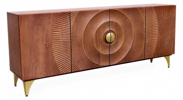 Designová komoda Venetia 177 cm hnědé mango
