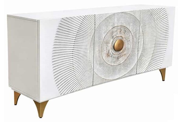 Designová komoda Venetia 140 cm bílé mango