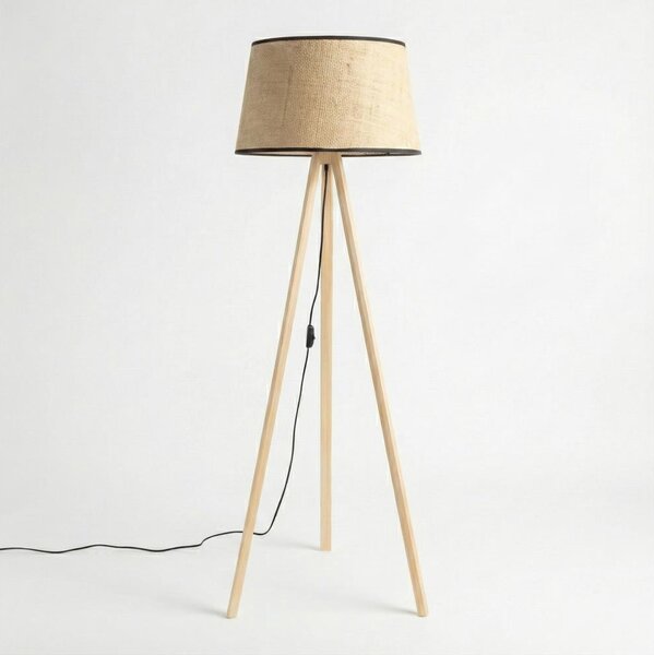 Brilagi - LED Stojací lampa CERIA 1xE27/60W/230V pr. 35 cm béžová