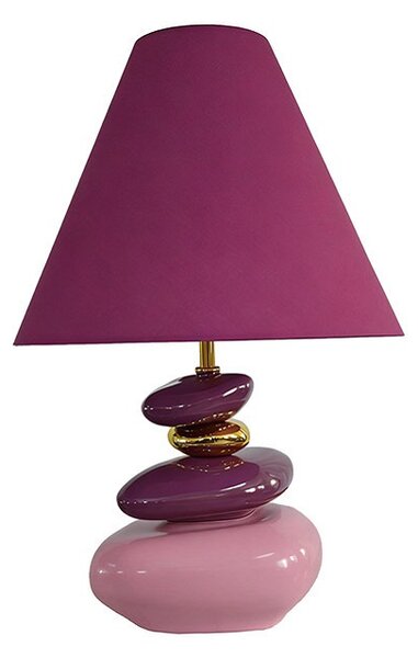 Designová stolní lampa Kalpana 60 cm růžová