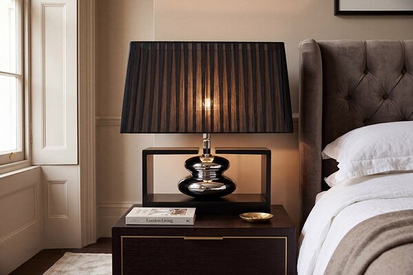 Designová stolní lampa Kamaria 35 cm černá
