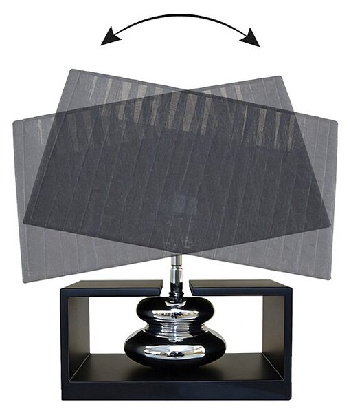 Designová stolní lampa Kamaria 35 cm černá