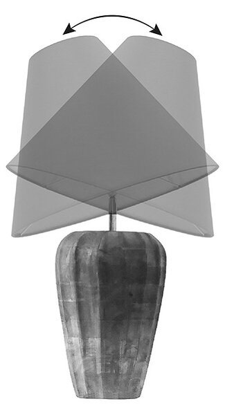 Designová stolní lampa Kamaria 55 cm černá